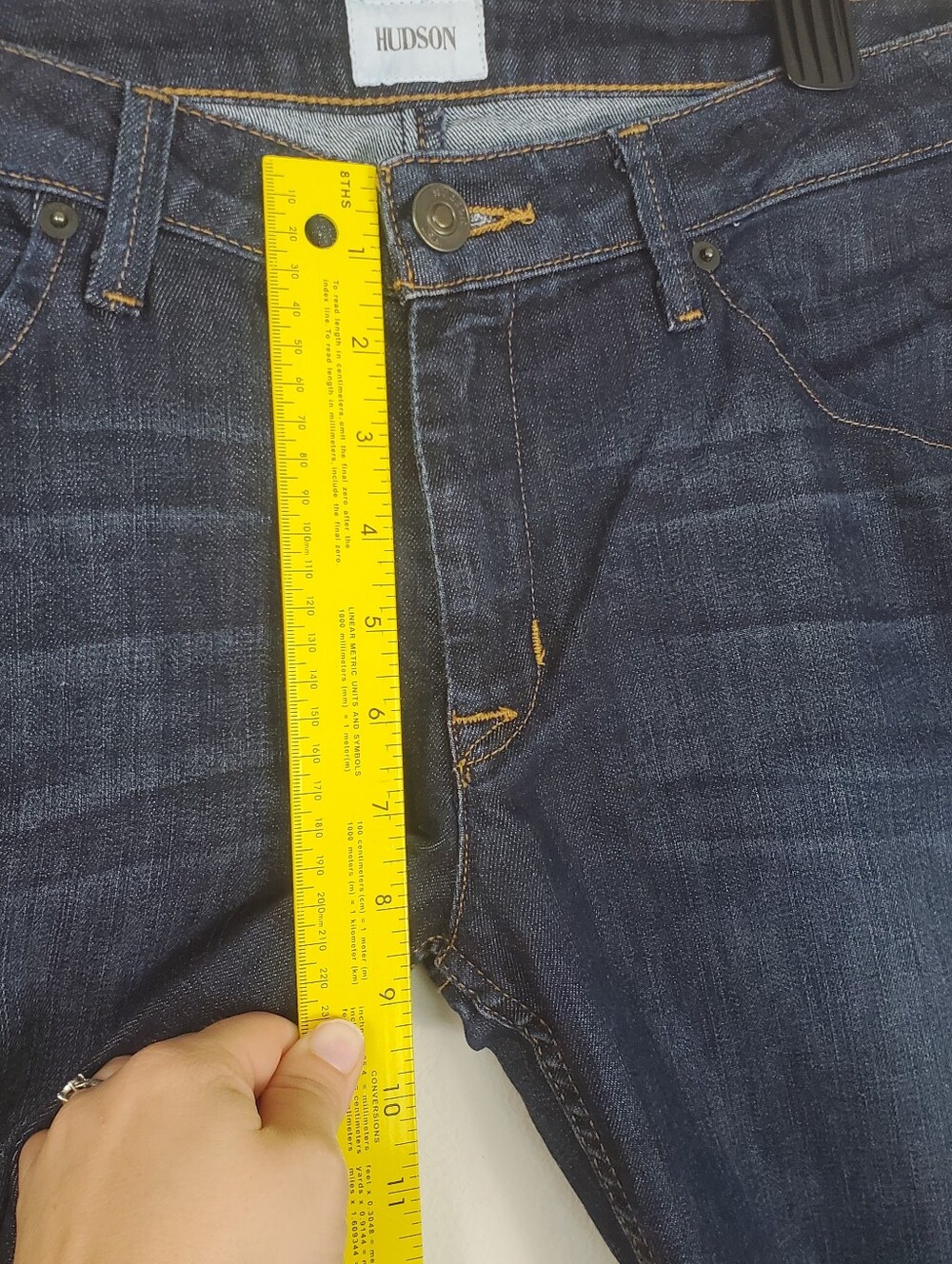 Hudson Womens Straight Cropped Jeans Size 31 Bacara Denim - Picture 8 of 13
